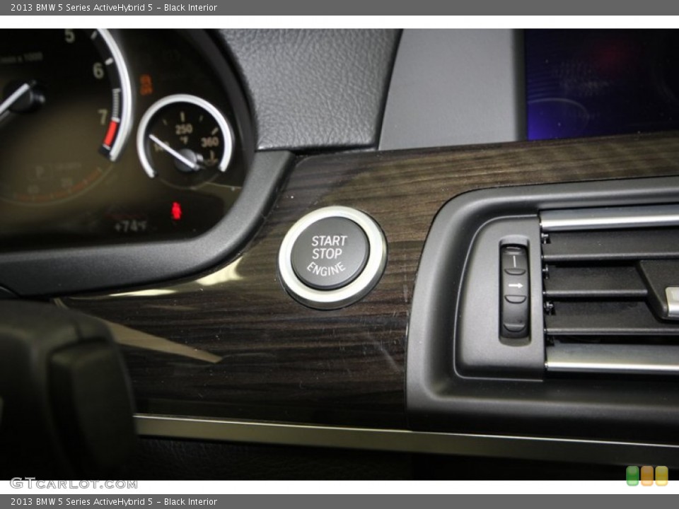 Black Interior Controls for the 2013 BMW 5 Series ActiveHybrid 5 #74034620
