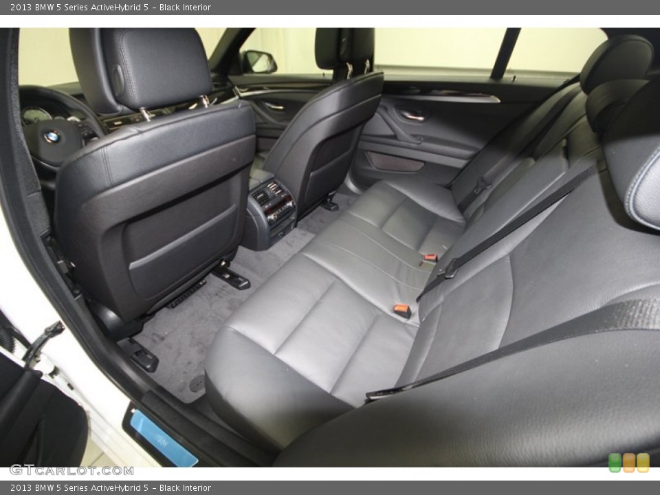 Black Interior Rear Seat for the 2013 BMW 5 Series ActiveHybrid 5 #74034653