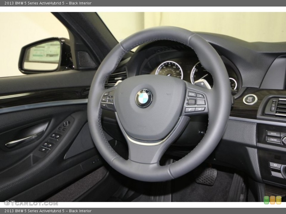 Black Interior Steering Wheel for the 2013 BMW 5 Series ActiveHybrid 5 #74034684