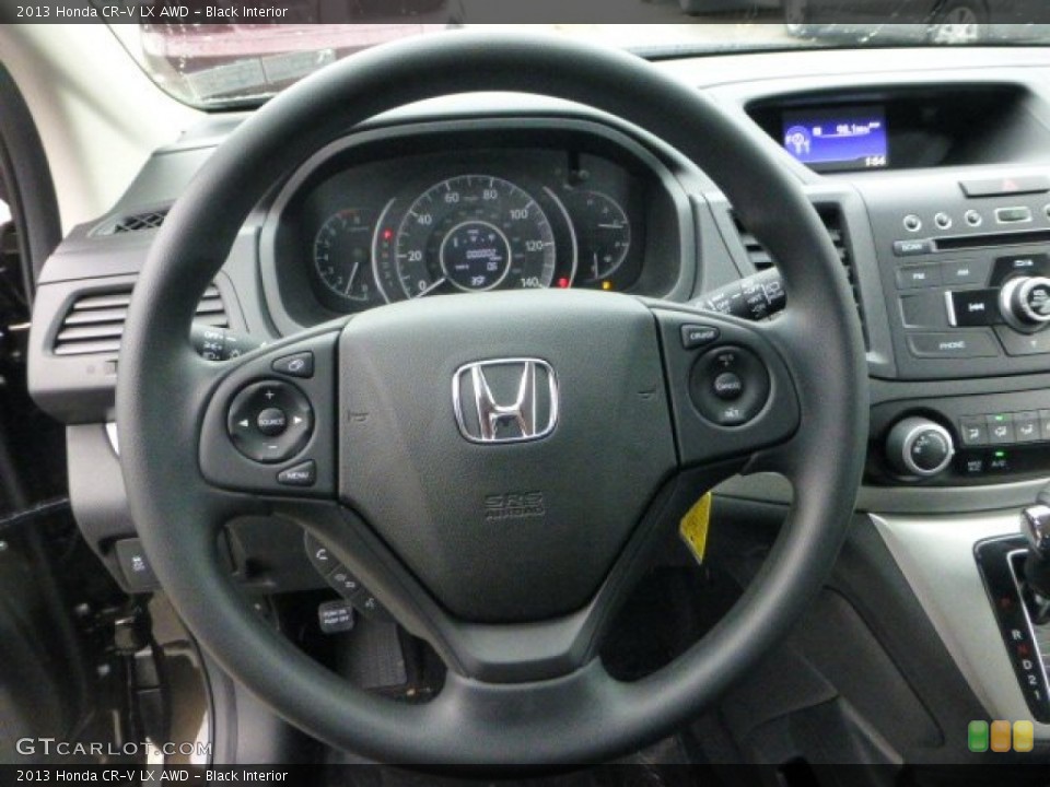 Black Interior Steering Wheel for the 2013 Honda CR-V LX AWD #74034689
