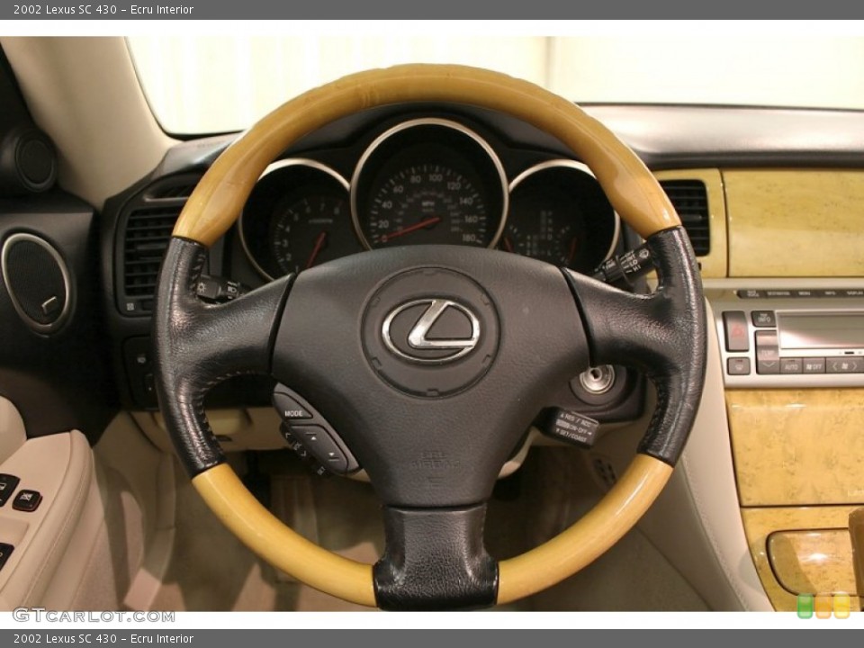 Ecru Interior Steering Wheel for the 2002 Lexus SC 430 #74034959