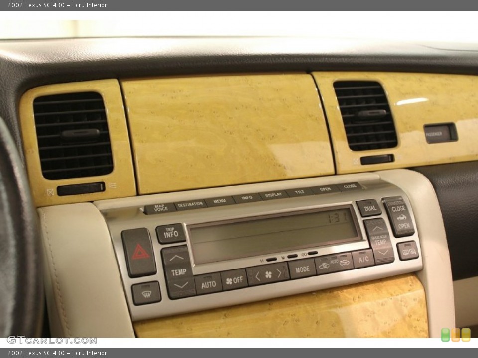 Ecru Interior Controls for the 2002 Lexus SC 430 #74035005