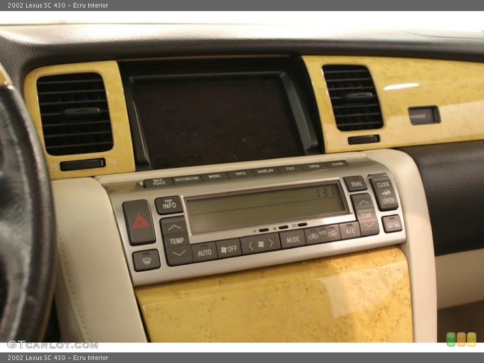 Ecru Interior Controls for the 2002 Lexus SC 430 #74035017