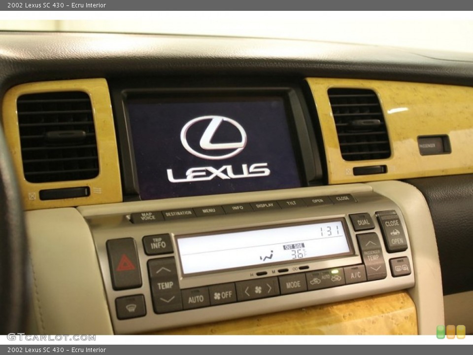 Ecru Interior Controls for the 2002 Lexus SC 430 #74035029