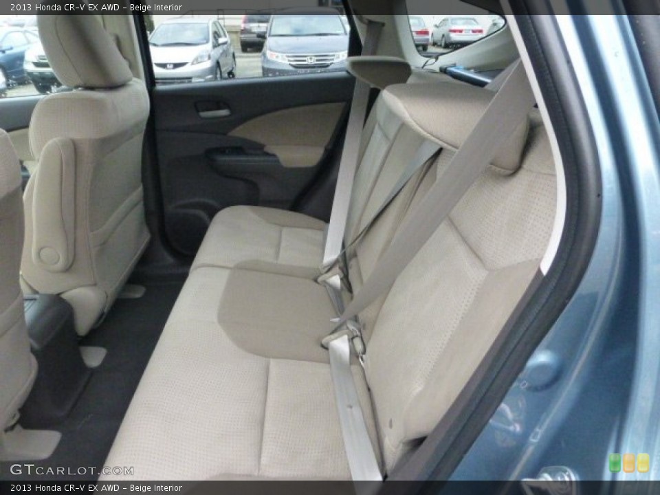 Beige Interior Rear Seat for the 2013 Honda CR-V EX AWD #74035077