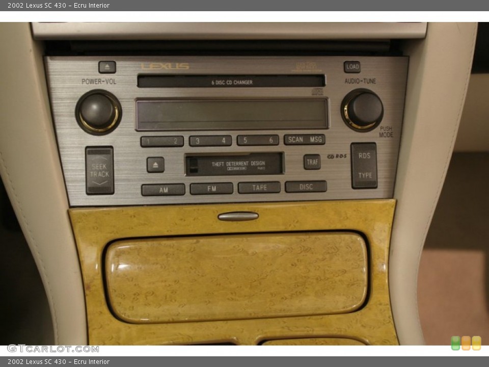 Ecru Interior Audio System for the 2002 Lexus SC 430 #74035149