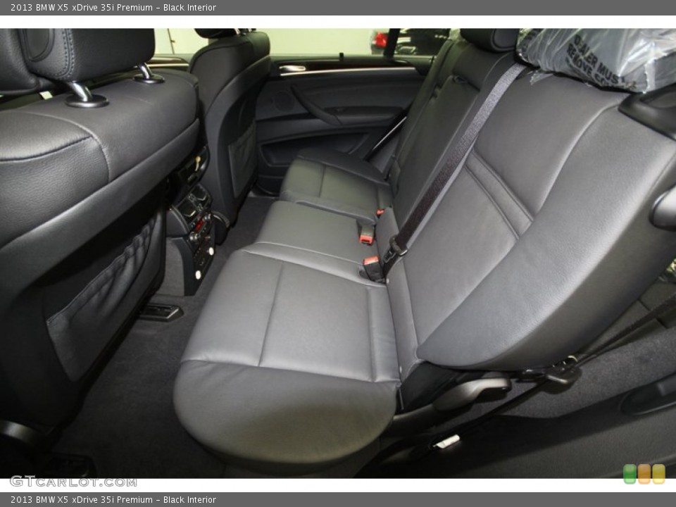 Black Interior Rear Seat for the 2013 BMW X5 xDrive 35i Premium #74035203
