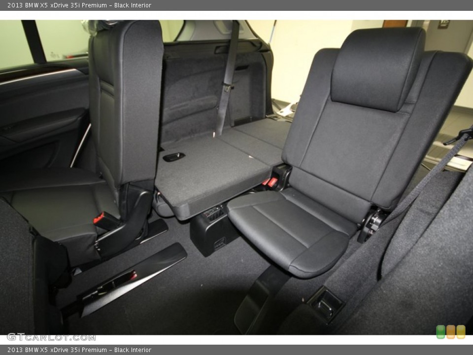 Black Interior Rear Seat for the 2013 BMW X5 xDrive 35i Premium #74035218