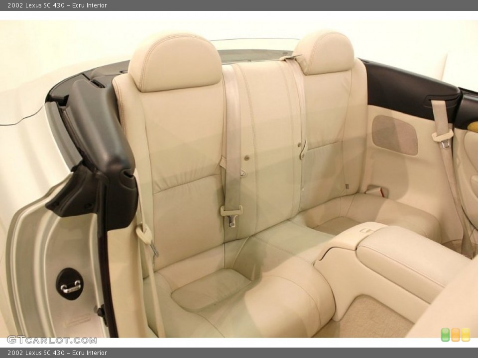 Ecru Interior Rear Seat for the 2002 Lexus SC 430 #74035245