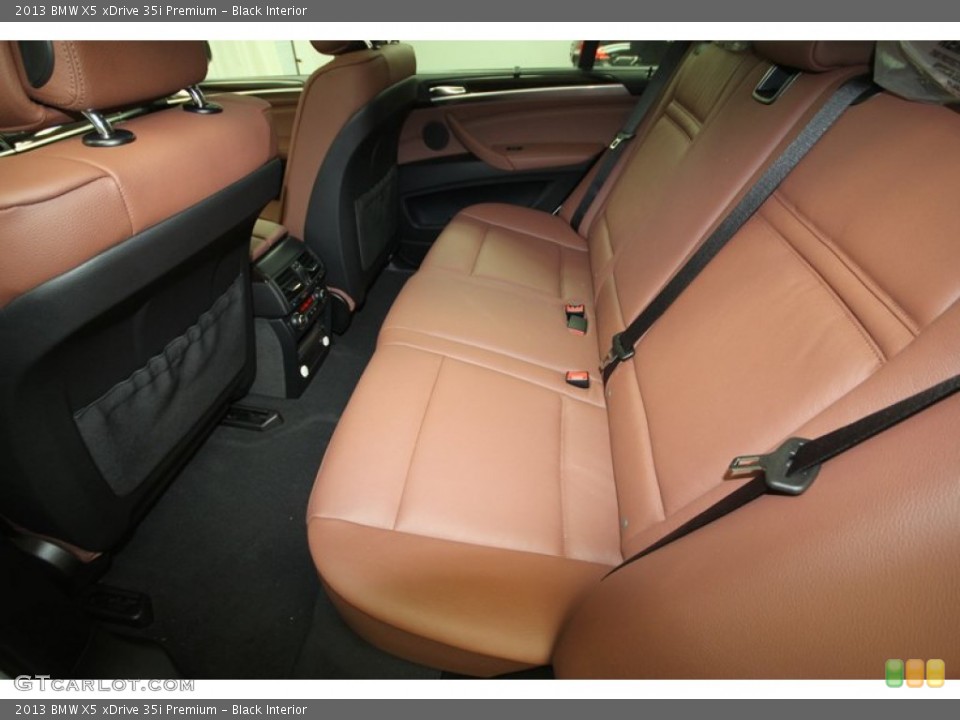 Black Interior Rear Seat for the 2013 BMW X5 xDrive 35i Premium #74035513