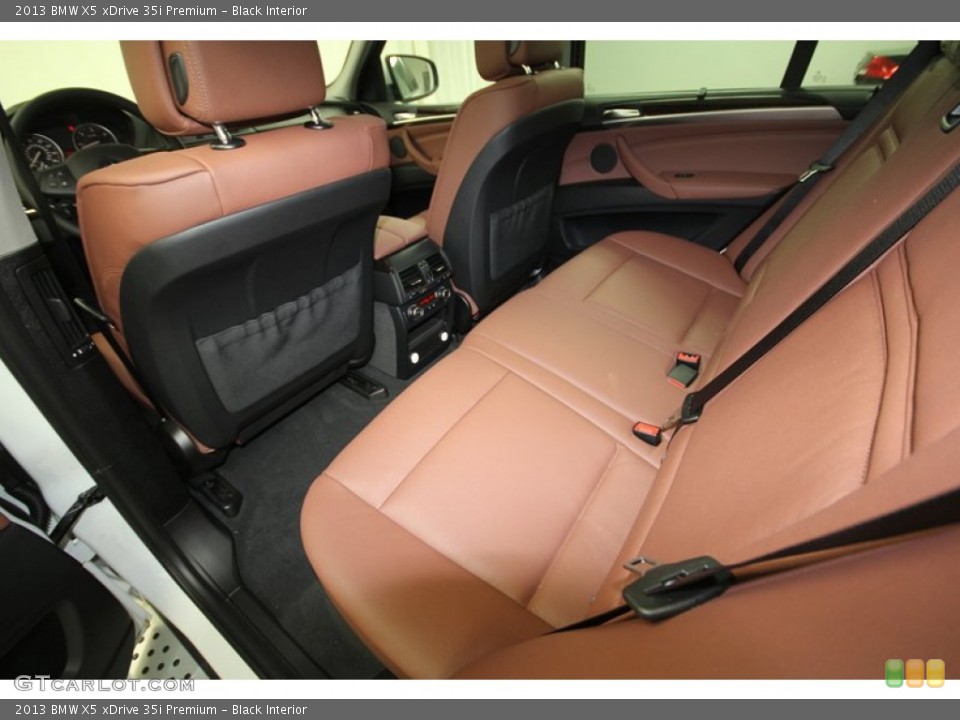 Black Interior Rear Seat for the 2013 BMW X5 xDrive 35i Premium #74035653