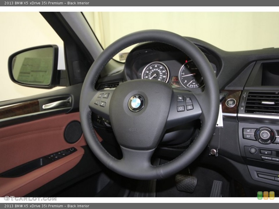 Black Interior Steering Wheel for the 2013 BMW X5 xDrive 35i Premium #74035682