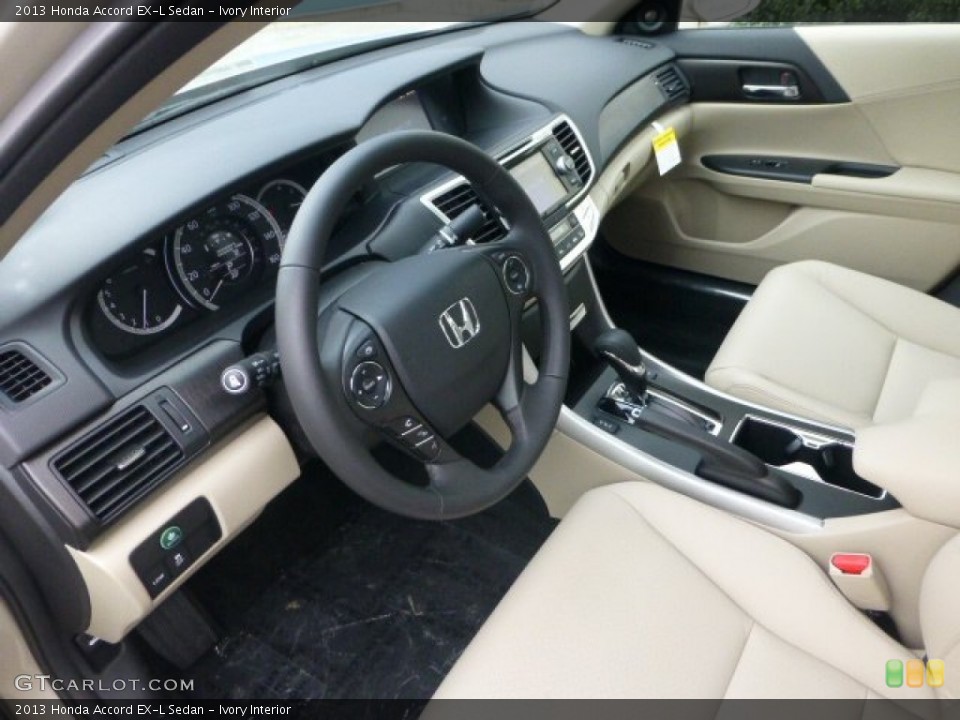 Ivory Interior Prime Interior for the 2013 Honda Accord EX-L Sedan #74036025