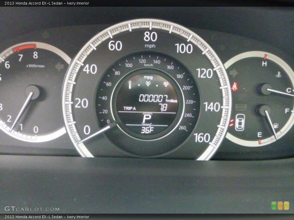 Ivory Interior Gauges for the 2013 Honda Accord EX-L Sedan #74036077
