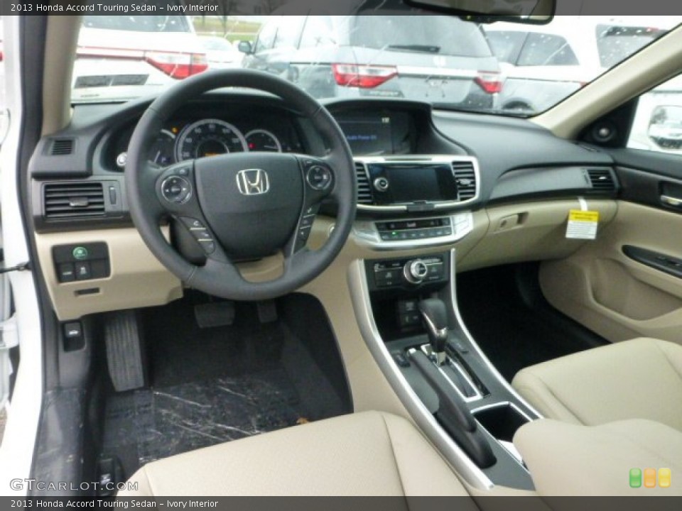 Ivory Interior Prime Interior for the 2013 Honda Accord Touring Sedan #74036376