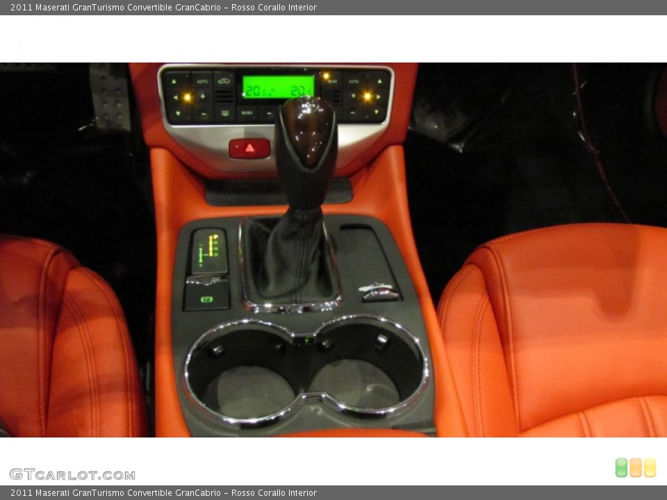 Rosso Corallo Interior Transmission for the 2011 Maserati GranTurismo Convertible GranCabrio #74037612