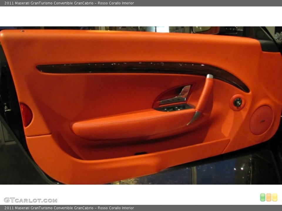Rosso Corallo Interior Door Panel for the 2011 Maserati GranTurismo Convertible GranCabrio #74037621