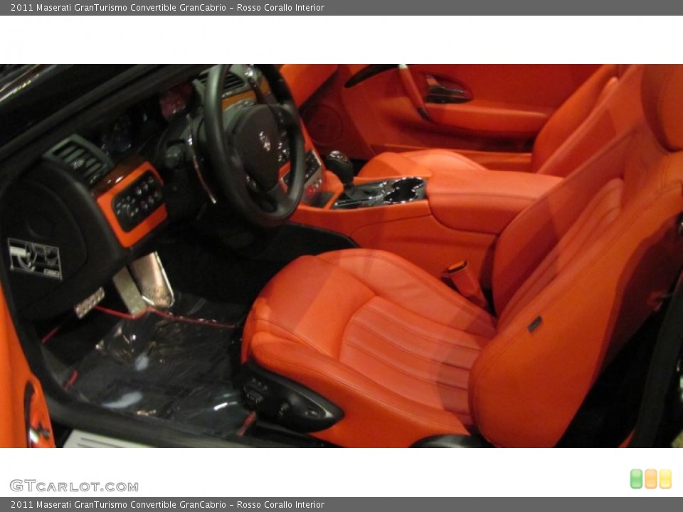 Rosso Corallo Interior Photo for the 2011 Maserati GranTurismo Convertible GranCabrio #74037633