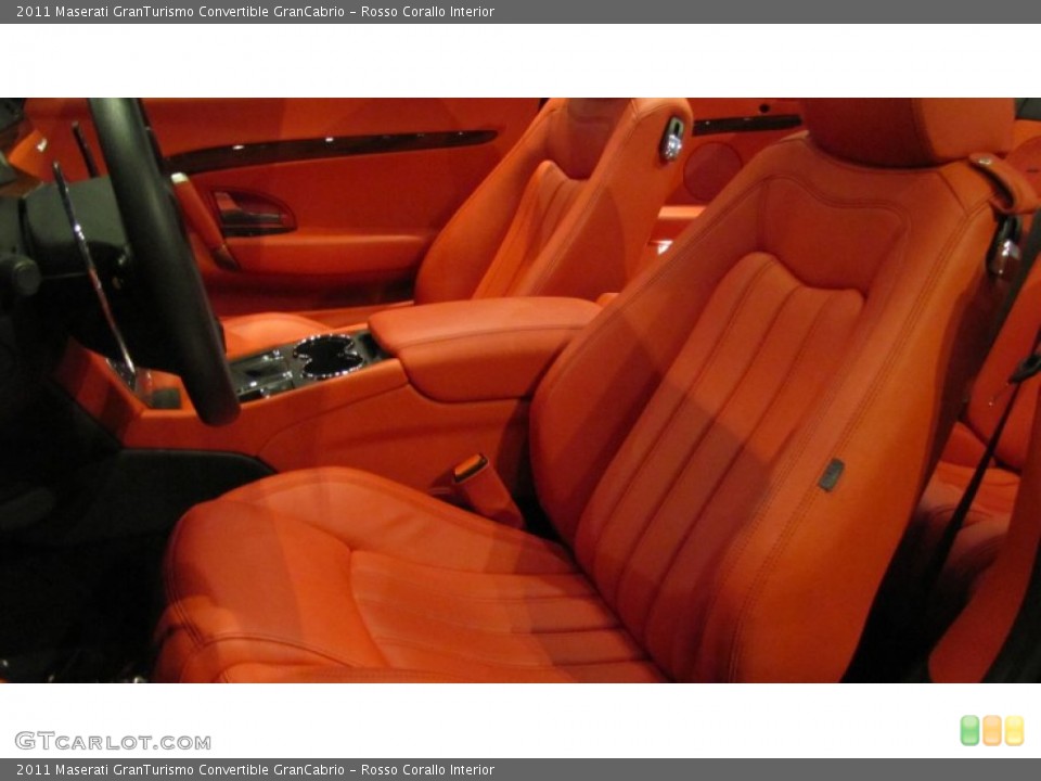 Rosso Corallo Interior Front Seat for the 2011 Maserati GranTurismo Convertible GranCabrio #74037639