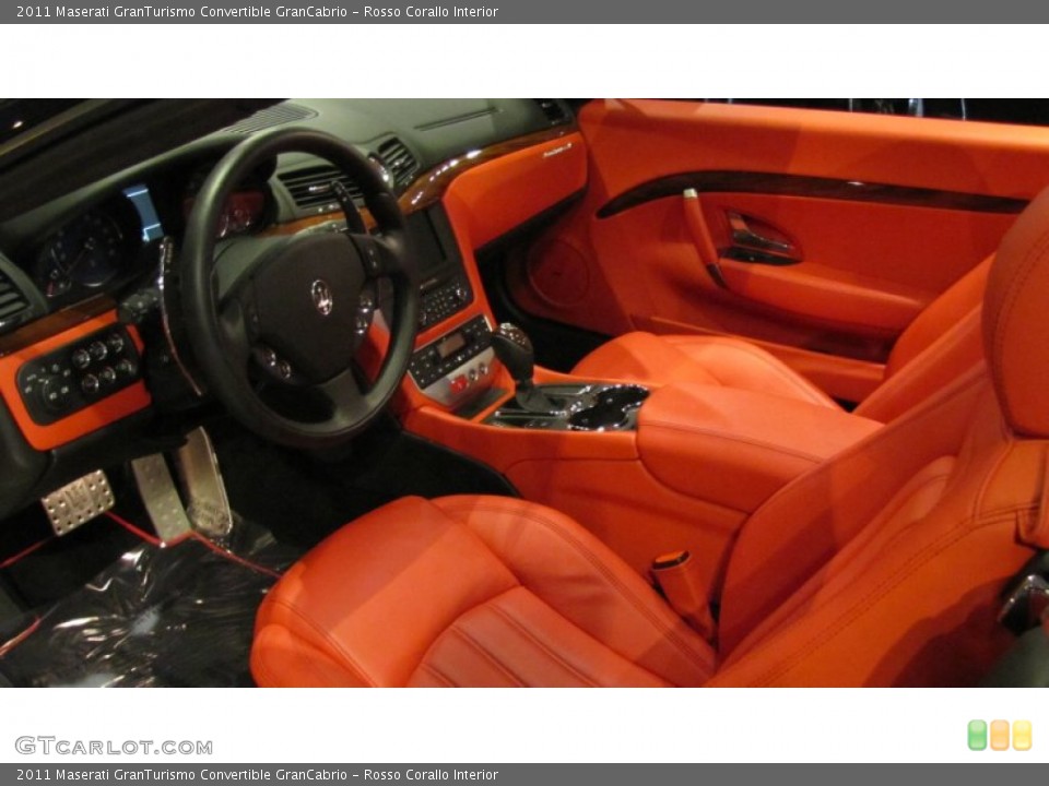 Rosso Corallo Interior Prime Interior for the 2011 Maserati GranTurismo Convertible GranCabrio #74037645