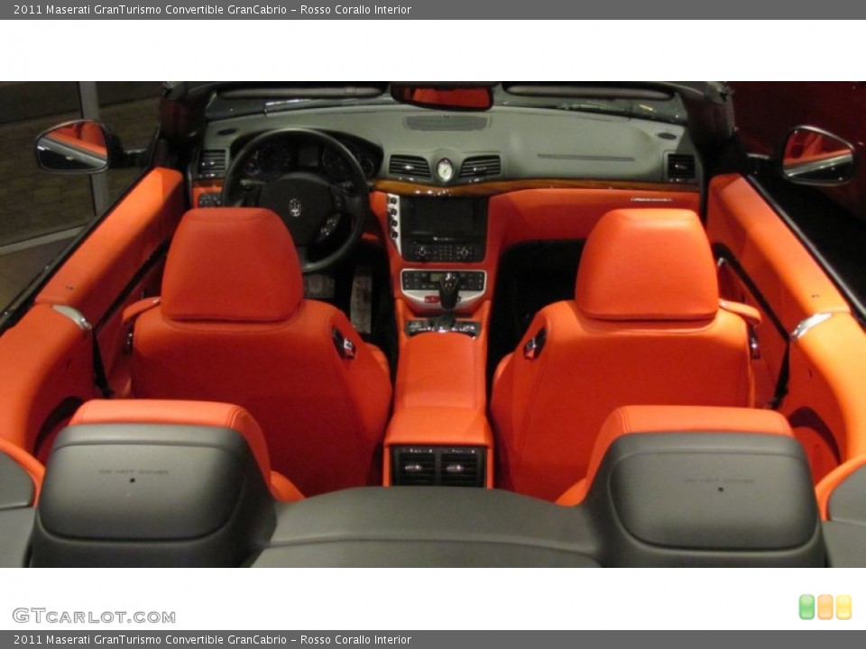 Rosso Corallo Interior Photo for the 2011 Maserati GranTurismo Convertible GranCabrio #74037661