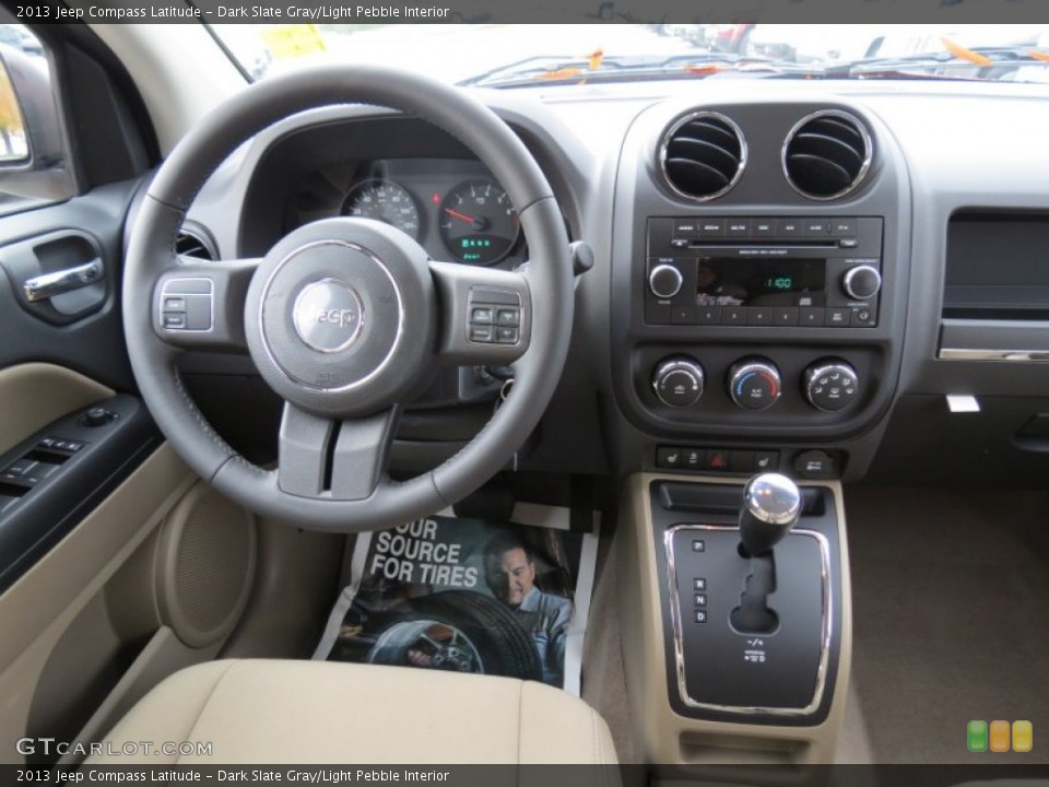 Dark Slate Gray/Light Pebble Interior Dashboard for the 2013 Jeep Compass Latitude #74040734