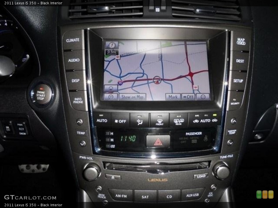 Black Interior Navigation for the 2011 Lexus IS 350 #74041346