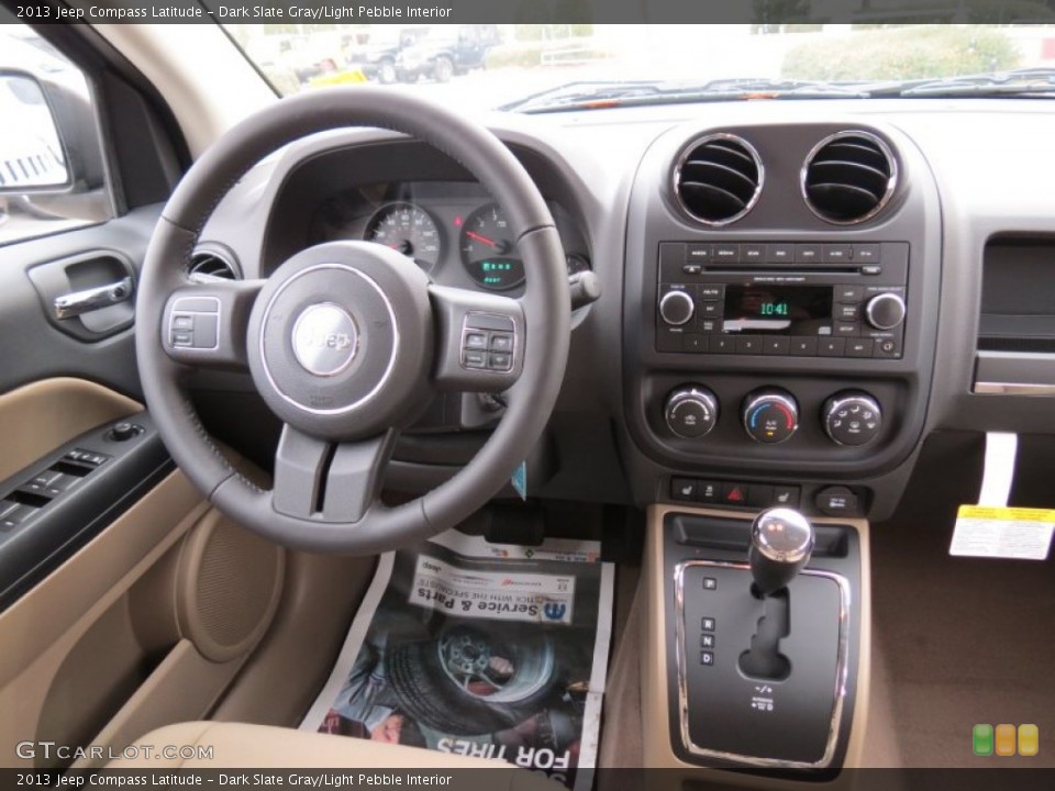Dark Slate Gray/Light Pebble Interior Dashboard for the 2013 Jeep Compass Latitude #74041406