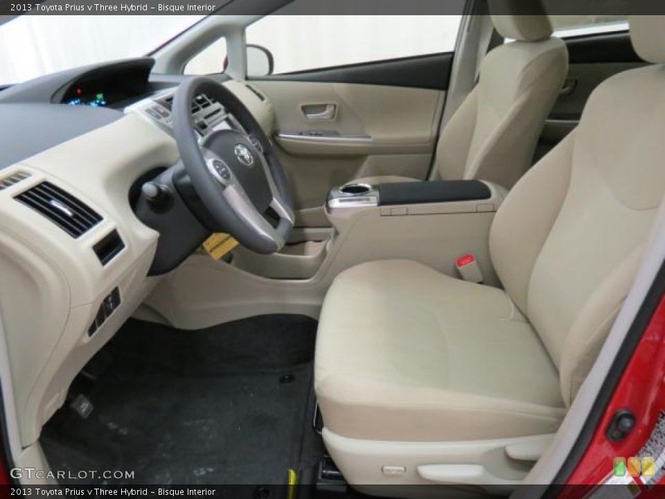 Bisque Interior Photo for the 2013 Toyota Prius v Three Hybrid #74042714