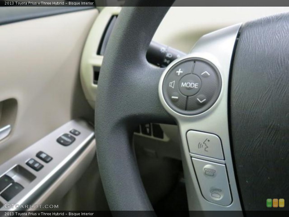 Bisque Interior Controls for the 2013 Toyota Prius v Three Hybrid #74042786