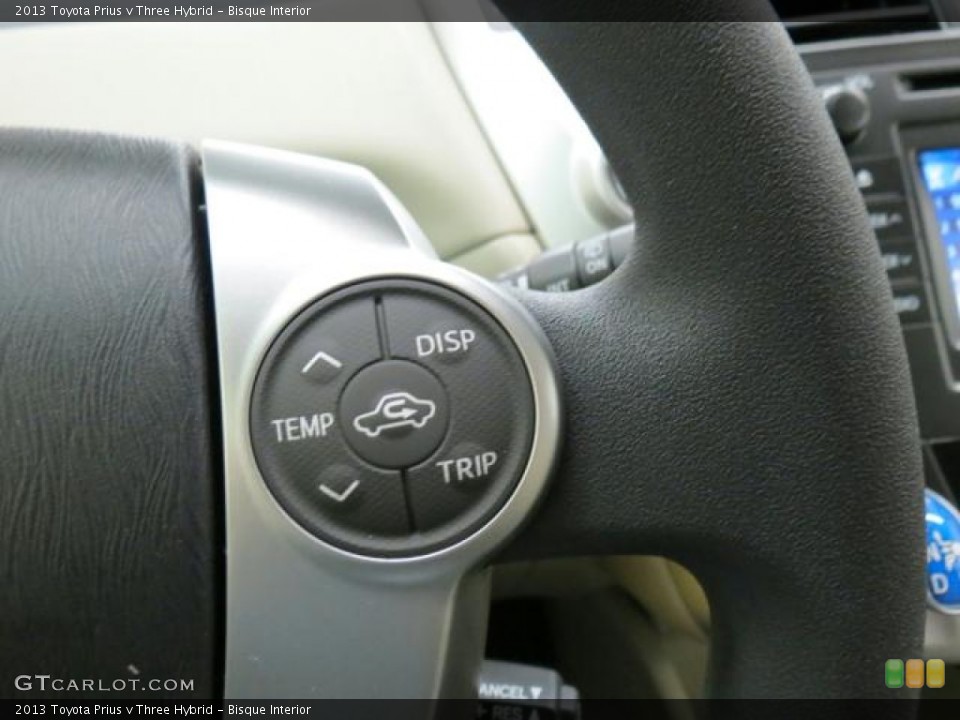 Bisque Interior Controls for the 2013 Toyota Prius v Three Hybrid #74042804