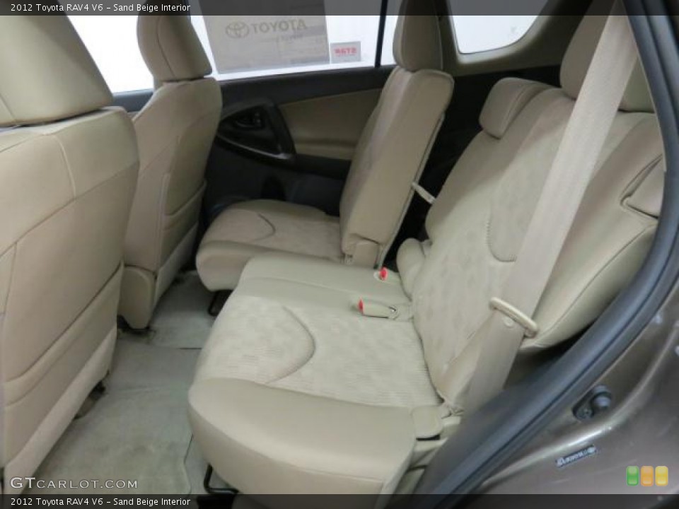 Sand Beige Interior Rear Seat for the 2012 Toyota RAV4 V6 #74044118