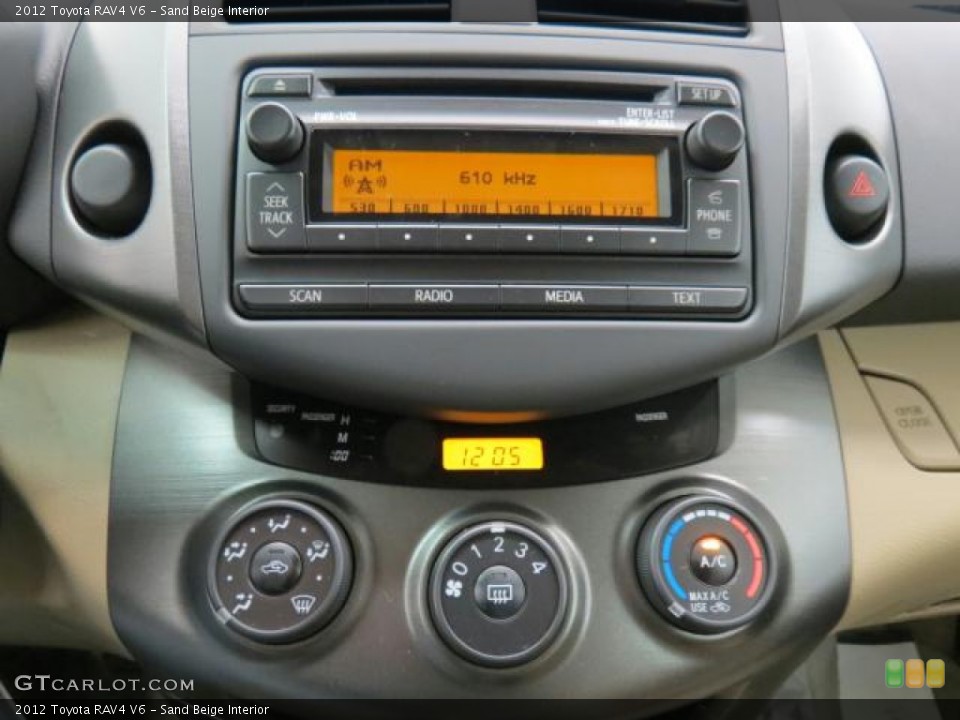 Sand Beige Interior Controls for the 2012 Toyota RAV4 V6 #74044230