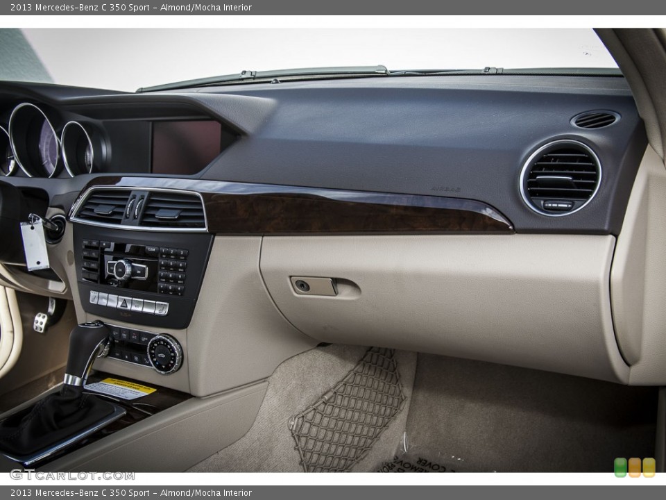 Almond/Mocha Interior Dashboard for the 2013 Mercedes-Benz C 350 Sport #74044400