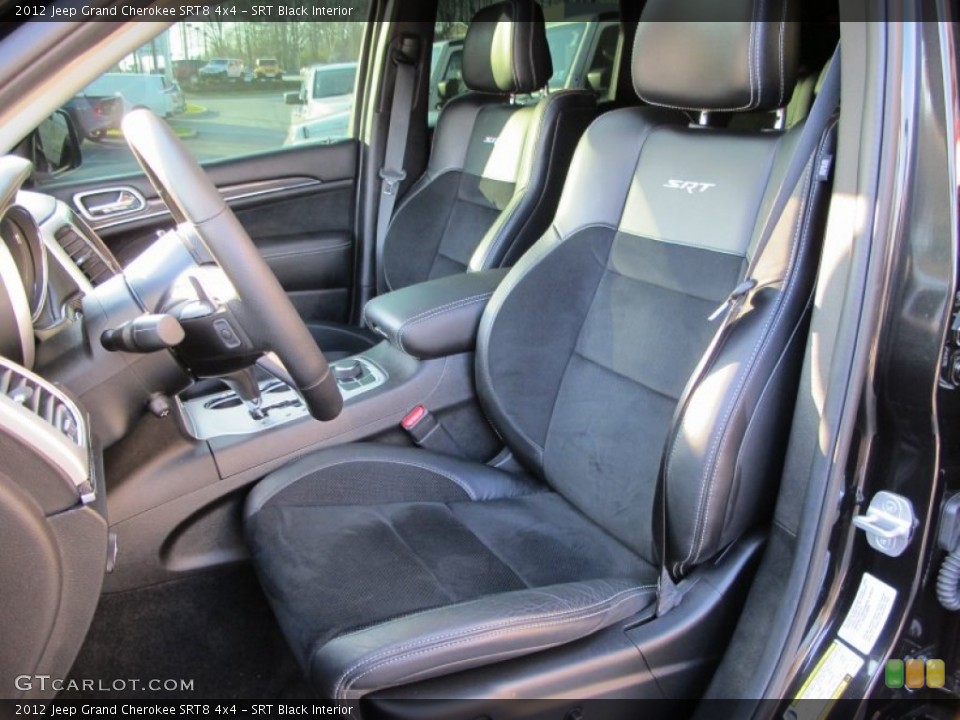 SRT Black Interior Front Seat for the 2012 Jeep Grand Cherokee SRT8 4x4 #74044698