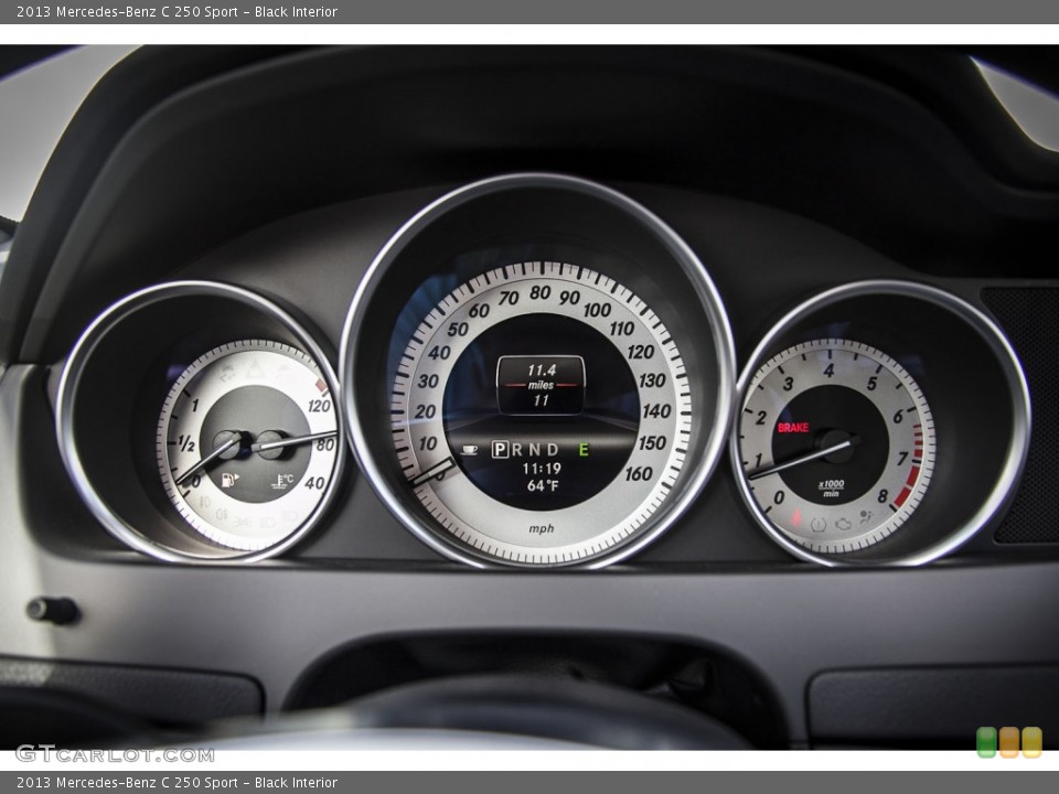 Black Interior Gauges for the 2013 Mercedes-Benz C 250 Sport #74044739
