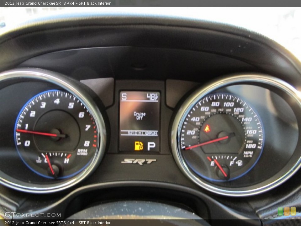 SRT Black Interior Gauges for the 2012 Jeep Grand Cherokee SRT8 4x4 #74045024