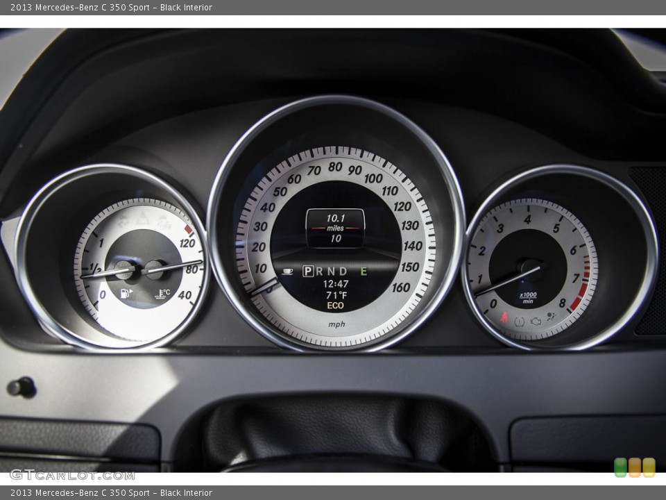 Black Interior Gauges for the 2013 Mercedes-Benz C 350 Sport #74045178