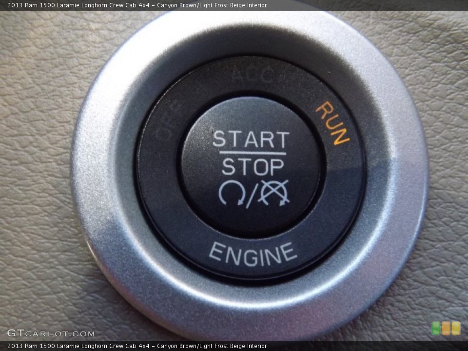 Canyon Brown/Light Frost Beige Interior Controls for the 2013 Ram 1500 Laramie Longhorn Crew Cab 4x4 #74045279