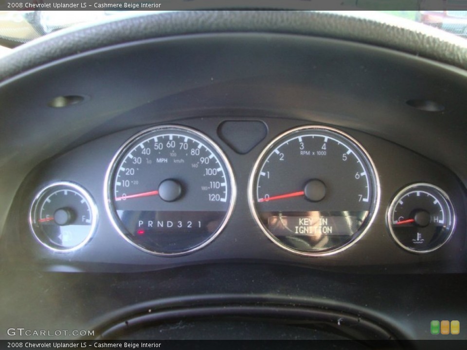 Cashmere Beige Interior Gauges for the 2008 Chevrolet Uplander LS #74045832