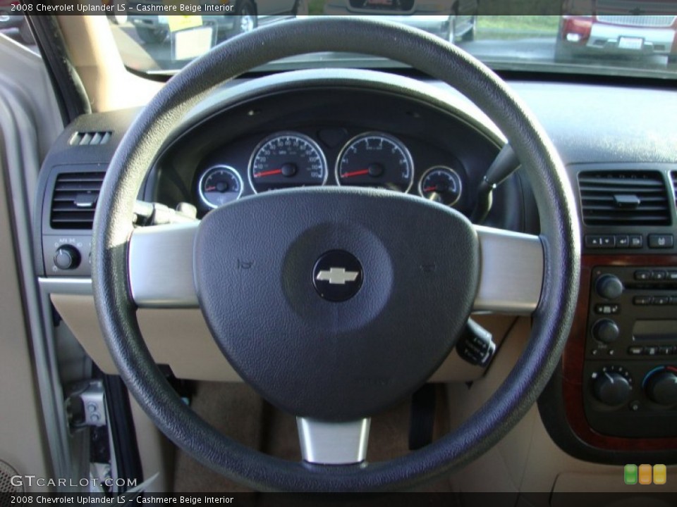 Cashmere Beige Interior Steering Wheel for the 2008 Chevrolet Uplander LS #74045873
