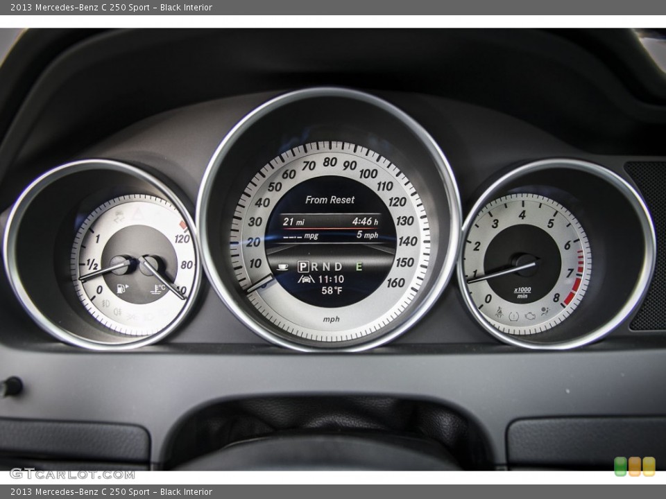 Black Interior Gauges for the 2013 Mercedes-Benz C 250 Sport #74046169