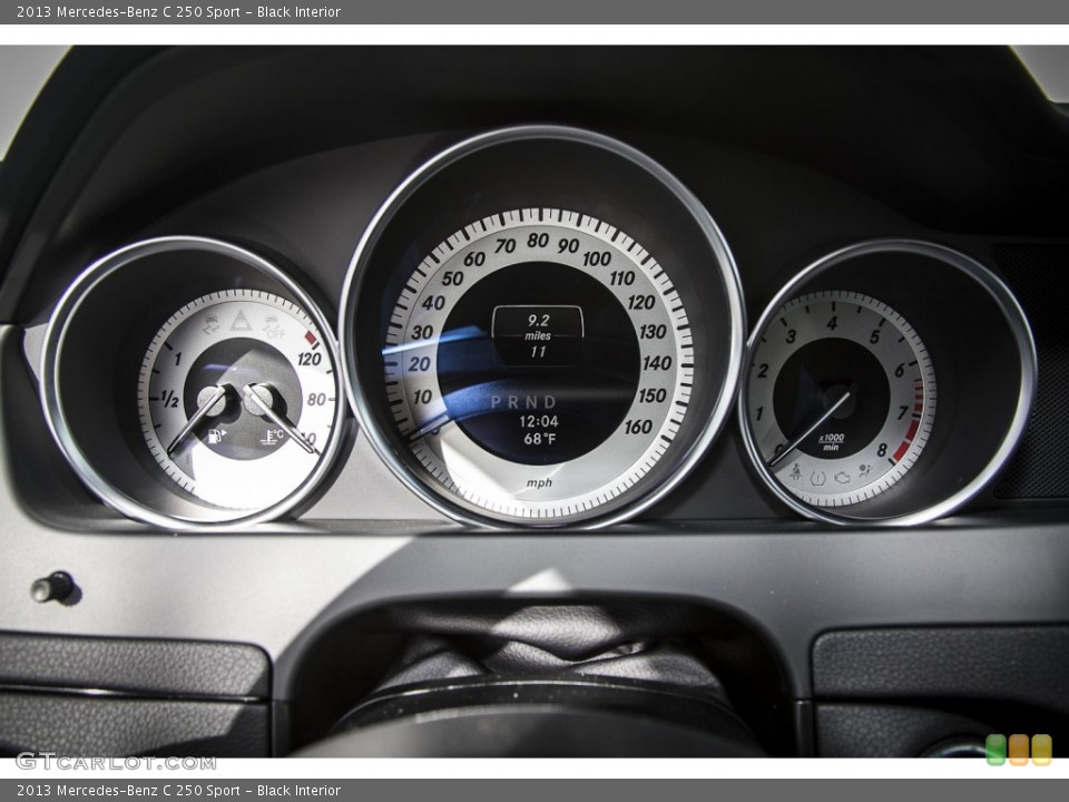 Black Interior Gauges for the 2013 Mercedes-Benz C 250 Sport #74047038