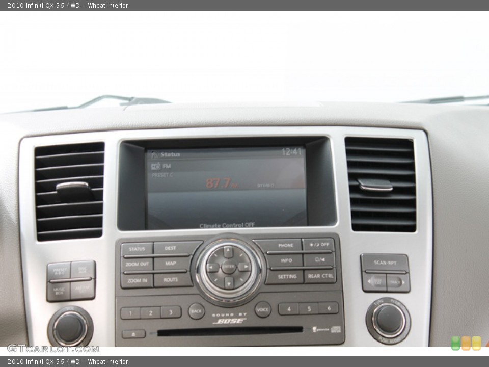 Wheat Interior Controls for the 2010 Infiniti QX 56 4WD #74048315