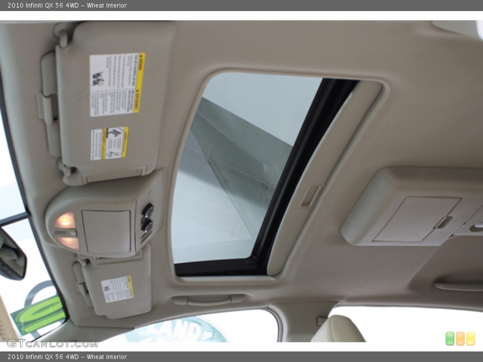 Wheat Interior Sunroof for the 2010 Infiniti QX 56 4WD #74048720
