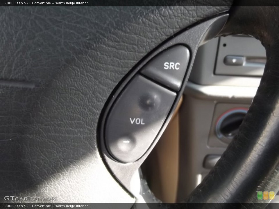 Warm Beige Interior Controls for the 2000 Saab 9-3 Convertible #74050457