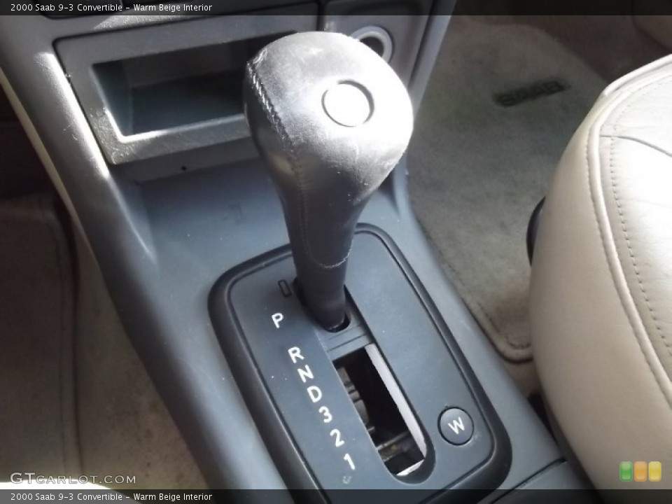 Warm Beige Interior Transmission for the 2000 Saab 9-3 Convertible #74050574