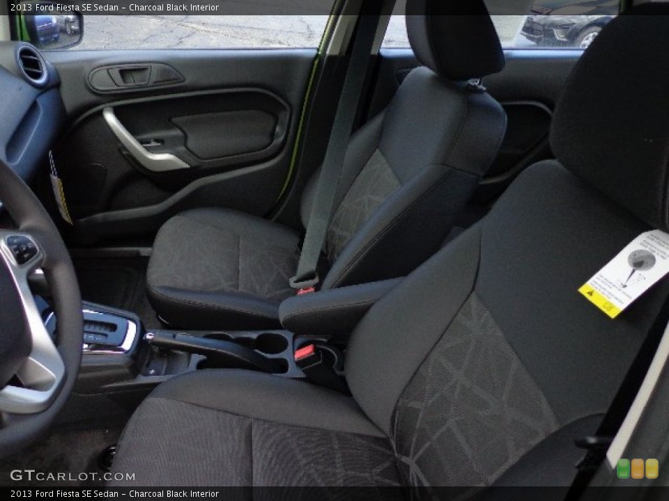 Charcoal Black Interior Front Seat for the 2013 Ford Fiesta SE Sedan #74051024