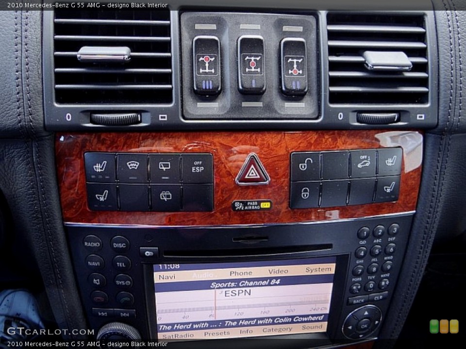 designo Black Interior Controls for the 2010 Mercedes-Benz G 55 AMG #74051072