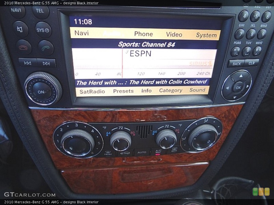 designo Black Interior Controls for the 2010 Mercedes-Benz G 55 AMG #74051114